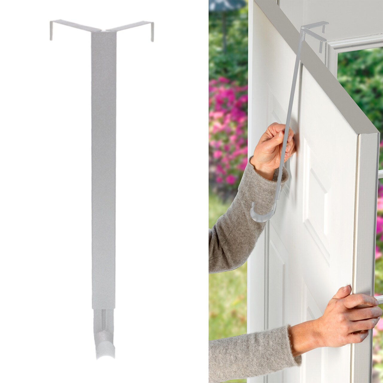 Haute Decor Adapt Adjustable Wreath Hanger, Top & Length Adjustable